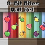 8BitBites Pixel Art Fruit Wallpaper Set by GenericFan at Mod The Sims 4