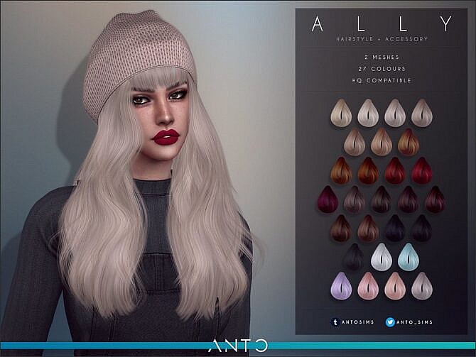 Ally hair with beanie by Anto at TSR