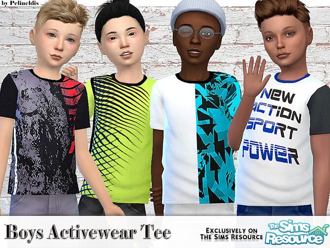 Boys Activewear Tee by Pelineldis at TSR