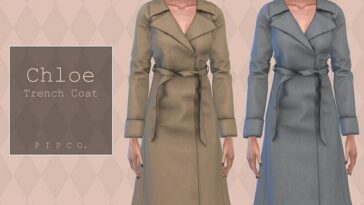 Chloe Trench Coat by Pipco at TSR