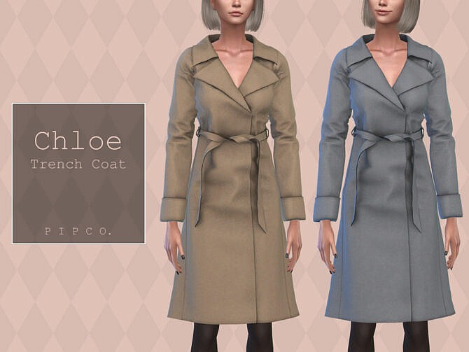 Chloe Trench Coat by Pipco at TSR