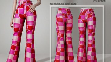 Colorblock Outfit (PANTS) P40 by busra-tr at TSR