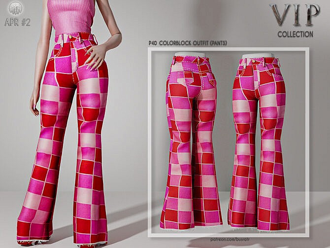 Colorblock Outfit (PANTS) P40 by busra-tr at TSR