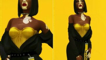 DONA TOP & BODYSUIT at Candy Sims 4