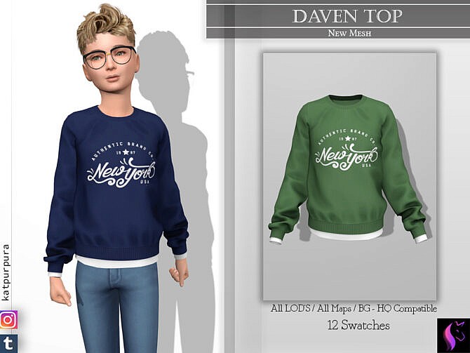 Daven Top by KaTPurpura at TSR