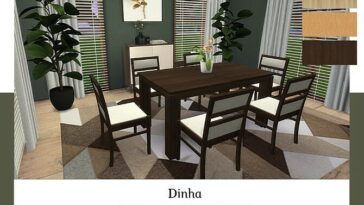 Dining Set ELBRIDGE (P) at Dinha Gamer