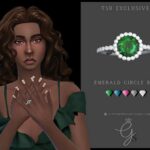 Emerald Circle Engagement Ring by Glitterberryfly at TSR