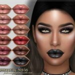 FRS Lipstick N256 by FashionRoyaltySims at TSR