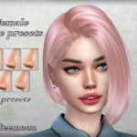 Female nose presets by Coffeemoon at TSR