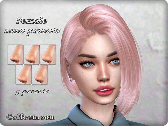 Female nose presets by Coffeemoon at TSR