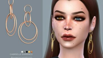 Gabrielle earrings by sugar owl at TSR