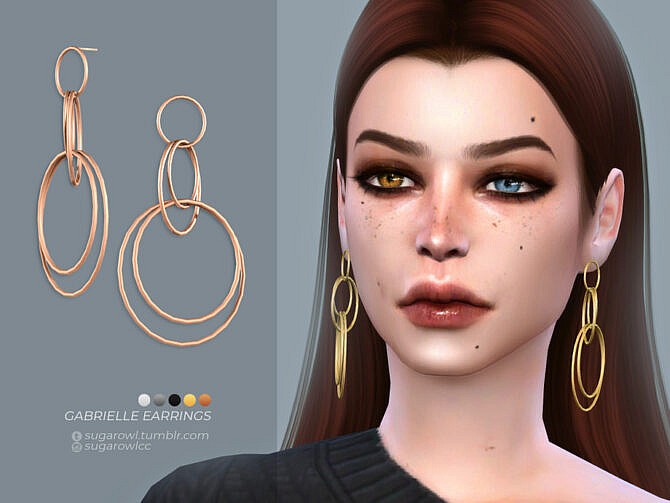 Gabrielle earrings by sugar owl at TSR