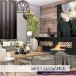 Gray Elegance Living Room by Lhonna at TSR