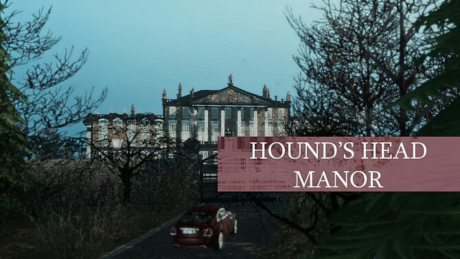 Hound’s Head Manor (Unfurnished, no CC) by PinkCherub at Mod The Sims 4