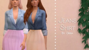 Jeans Shirt by Dissia at TSR