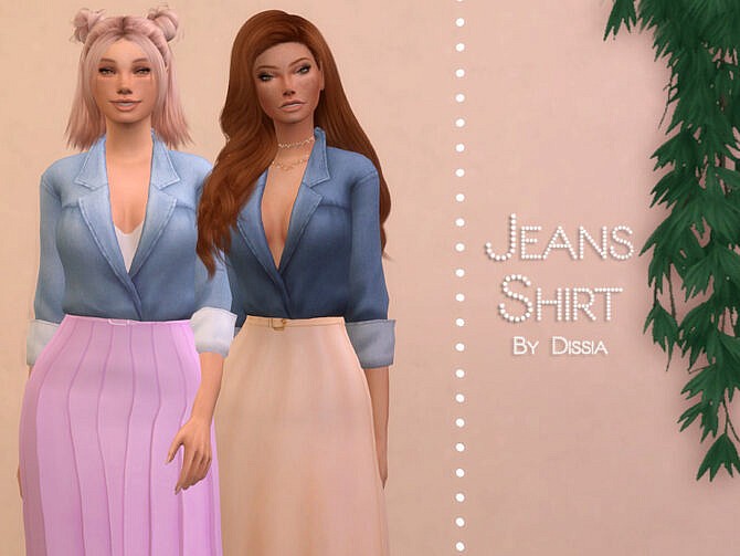 Jeans Shirt by Dissia at TSR