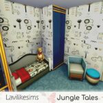 Jungle Tales Walls by lavilikesims at TSR