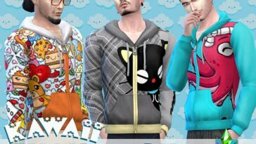 Kawaii Zip Hoodie by SimmieV at TSR