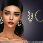 Kendra Hoop Earrings by feyona at TSR