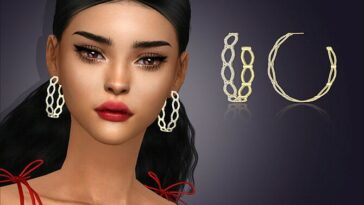 Kendra Hoop Earrings by feyona at TSR