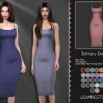 LMCS Brittany Dress by Lisaminicatsims at TSR