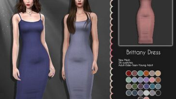 LMCS Brittany Dress by Lisaminicatsims at TSR