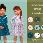 Lace collar dress by MysteriousOo at TSR