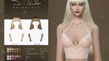 Long hair with bangs n82 by S-Club LL at TSR