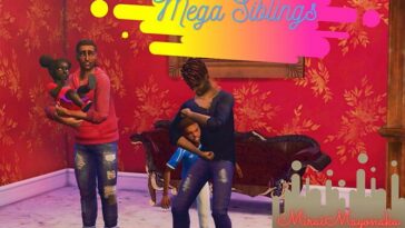 Mega Siblings by MiraiMayonaka at Mod The Sims 4