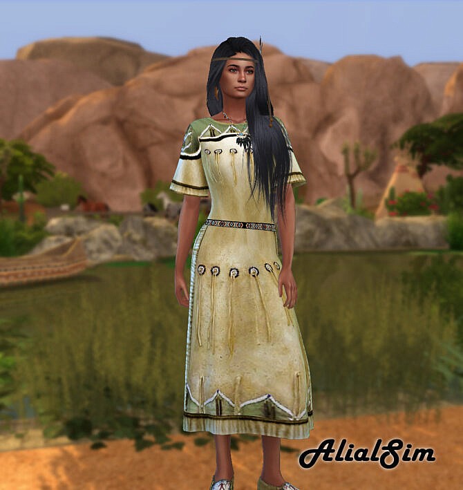 Native dress at Alial Sim