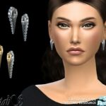 Needle crystal earrings by NataliS at TSR