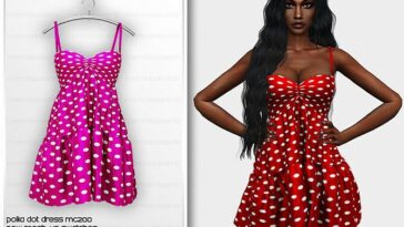 Polka Dot Dress MC200 by mermaladesimtr at TSR