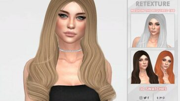 Queen’s Layer Hair Retexture by remaron at TSR