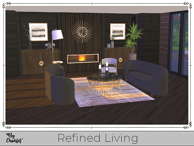 Refined Living Sitting Room by Chicklet at TSR