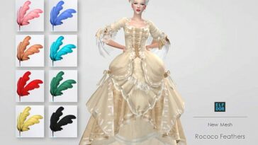 Rococo Feathers at Elfdor Sims