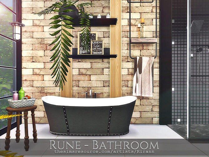 Rune Bathroom by Rirann at TSR