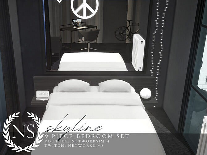 Skyline Bedroom by Networksims at TSR