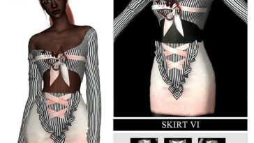 SpringTime Collection Skirt VI by Viy Sims at TSR