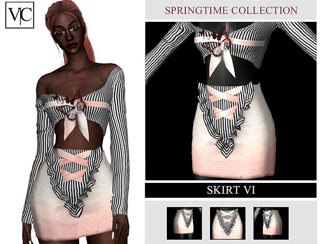 SpringTime Collection Skirt VI by Viy Sims at TSR