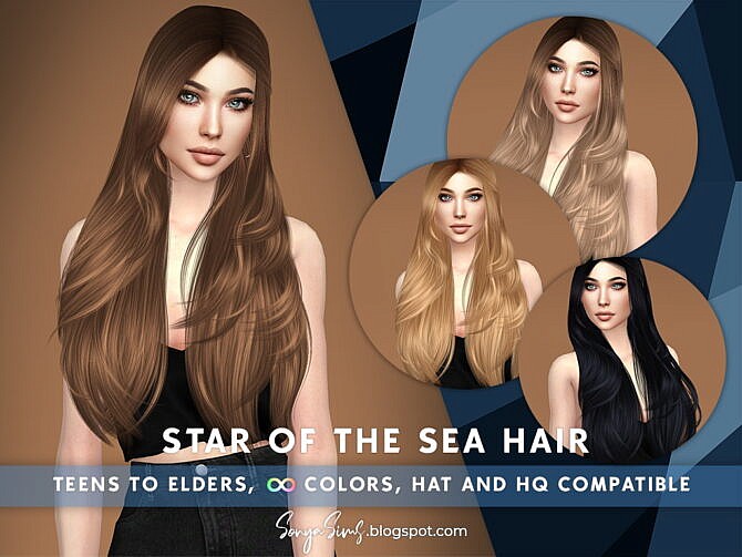 Star of the Sea Hair (P) at Sonya Sims