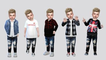 Tantrum Denim Jeans Toddler by McLayneSims at TSR