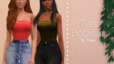 Tube Bodysuit by Dissia at TSR