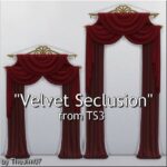 Velvet Seclusion Curtains from TS3 by TheJim07 at Mod The Sims 4