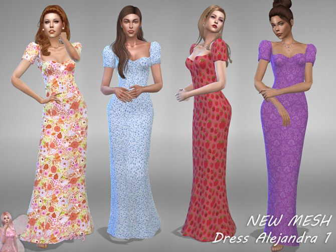 Dress Alejandra 1 by Jaru Sims at TSR