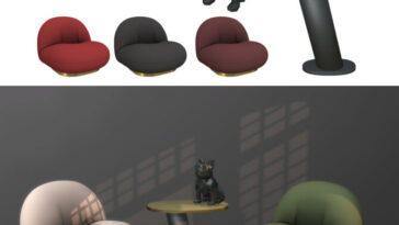 Big Boss Set: armchair, table & sculpture at Leo Sims