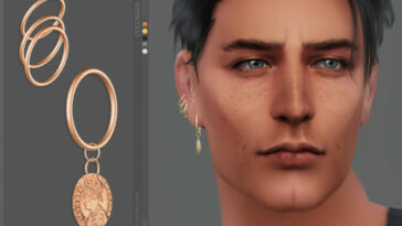 Colossus earrings | Right by sugar owl at TSR