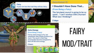 Fairy Mod/Trait by Just Kizzy at Mod The Sims 4