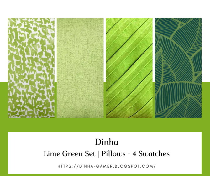 Lime Green Set: Paintings, Rugs & Pillows at Dinha Gamer