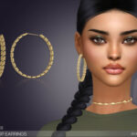 Kara Hoop Earrings by feyona at TSR