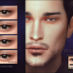 2D Lashes – Eyeliner #26 (all genders) by RemusSirion at TSR